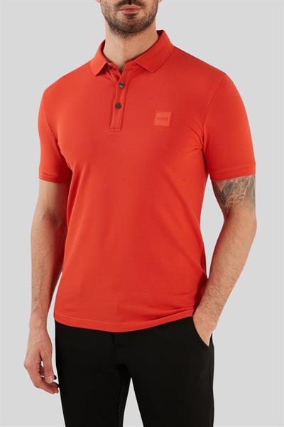 Boss Slim Fit Polo Yaka Erkek T-Shirt Turuncu 626