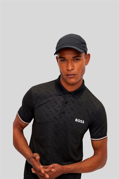 Boss Slim Fit Polo Yaka Erkek T-Shirt Siyah
