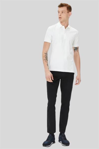 Boss Slim Fit Polo Yaka Erkek T-Shirt Beyaz 100
