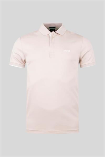 Boss Slim Fit Polo Yaka Erkek T-Shirt Bej