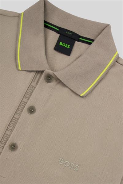 Boss Slim Fit Polo Yaka Erkek T-Shirt Yeşil