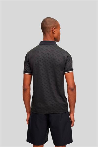 Boss Slim Fit Polo Yaka Erkek T-Shirt Siyah