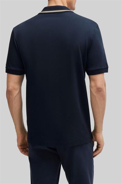 Boss Slim Fit Polo Yaka Erkek T-Shirt Lacivert 404