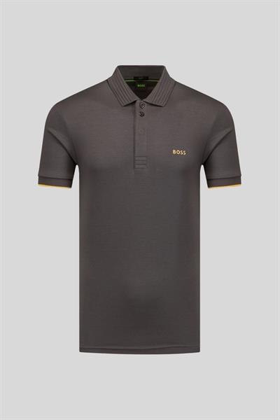 Boss Slim Fit Polo Yaka Erkek T-Shirt Gri 027