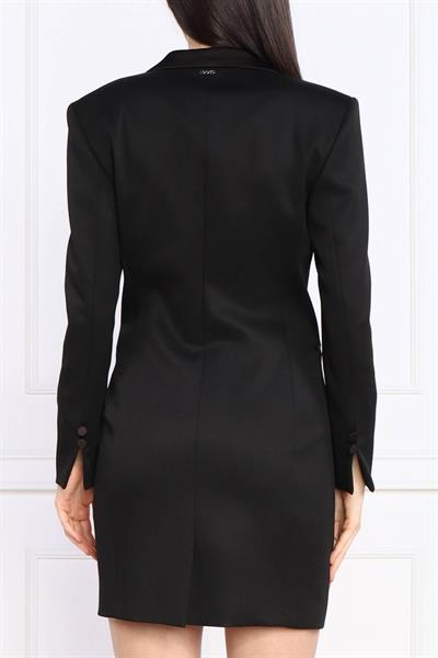 Boss Slim Fit Uzun Kollu Kadın Ceket Elbise Siyah