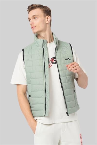 Boss Slim Fit Yelek Yeşil