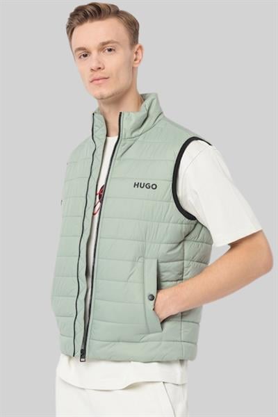 Boss Slim Fit Yelek Yeşil