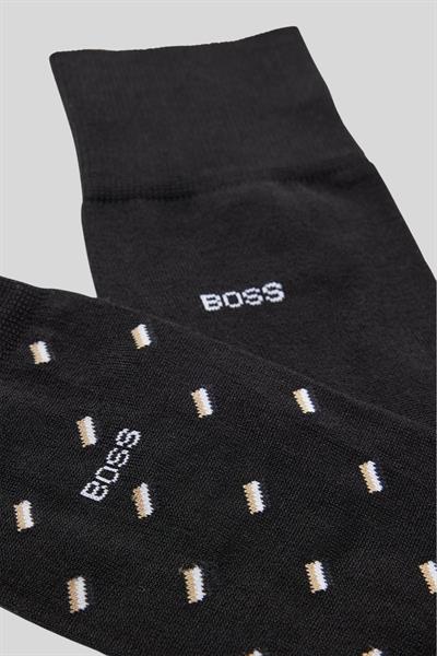 Boss Streç Pamuklu 2li Erkek Çorap Siyah