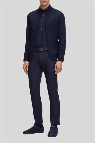Boss Streç Slim Fit Dar Paça Erkek Jean Pantolon Lacivert 404