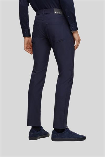 Boss Streç Slim Fit Dar Paça Erkek Jean Pantolon Lacivert 404
