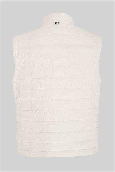 Boss Su Geçirmez Regular Fit Dik Yaka Şişme Erkek Yelek Beyaz 100