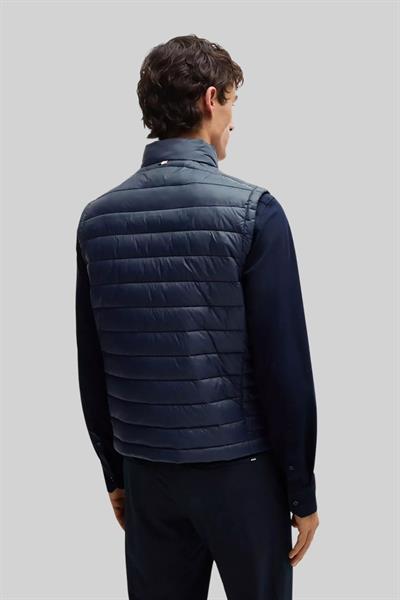 Boss Su Geçirmez Regular Fit Dik Yaka Şişme Erkek Yelek Lacivert 404