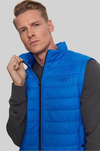 Boss Su Geçirmez Regular Fit Dik Yaka Şişme Erkek Yelek Mavi 432