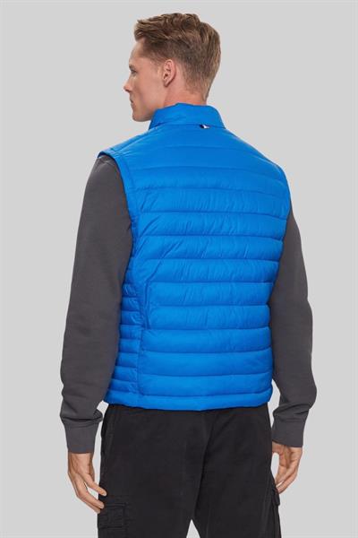 Boss Su Geçirmez Regular Fit Dik Yaka Şişme Erkek Yelek Mavi 432