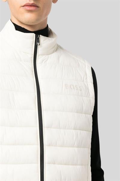 Boss Su Geçirmez Regular Fit Dik Yaka Şişme Erkek Yelek Gri 050