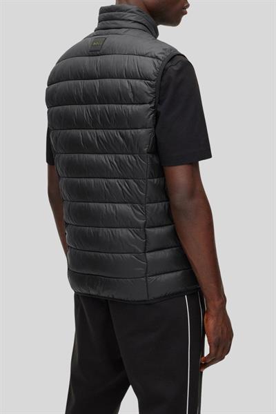 Boss Su Geçirmez Regular Fit Dik Yaka Erkek Yelek Siyah 002