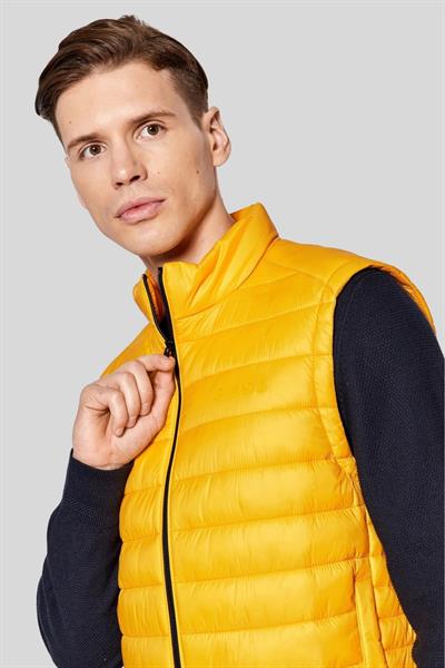 Boss Su Geçirmez Regular Fit Dik Yaka Şişme Erkek Yelek Sarı 753