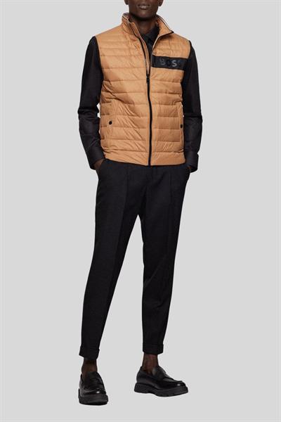 Boss Su Geçirmez Regular Fit Erkek Şişme Yelek Bej 260