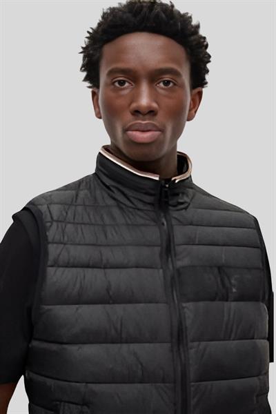 Boss Su Geçirmez Regular Fit Erkek Şişme Yelek Siyah