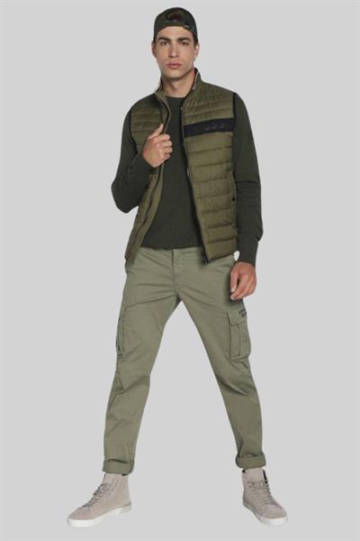 Boss Su Geçirmez Regular Fit Erkek Şişme Yelek Yeşil