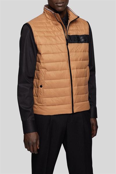 Boss Su Geçirmez Regular Fit Erkek Şişme Yelek Bej 260