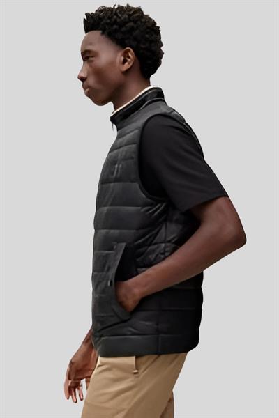 Boss Su Geçirmez Regular Fit Erkek Şişme Yelek Siyah