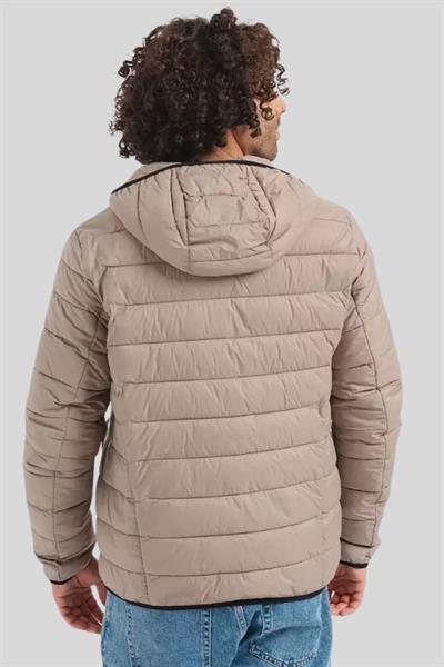 Boss Su Geçirmez Regular Fit Kapüşonlu Erkek Mont Yeşil