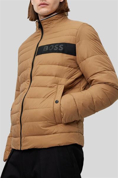 Boss Su İtici Regular Fit Şişme Erkek Mont Bej 260
