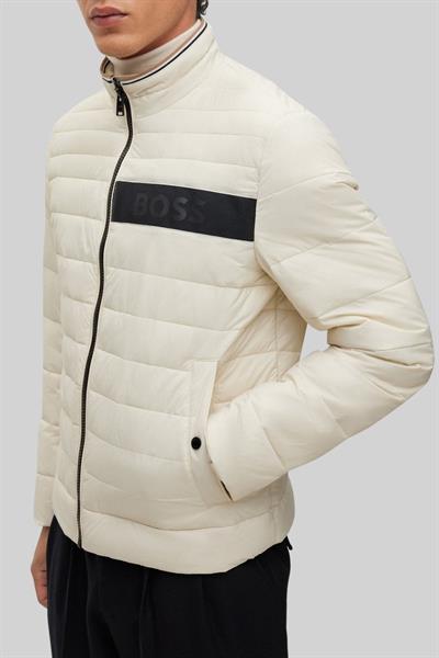 Boss Su İtici Regular Fit Şişme Erkek Mont Krem 131