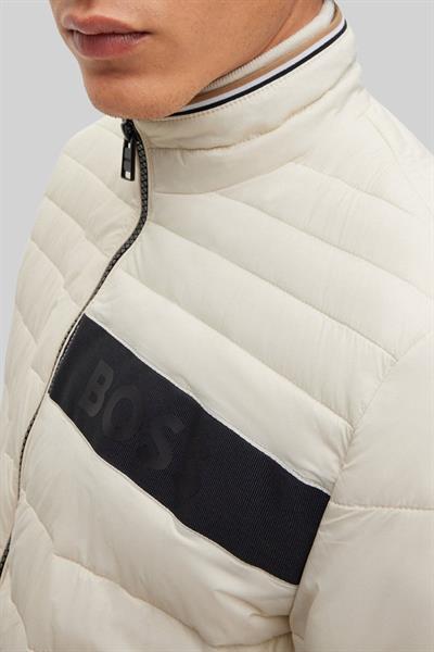 Boss Su İtici Regular Fit Şişme Erkek Mont Krem 131