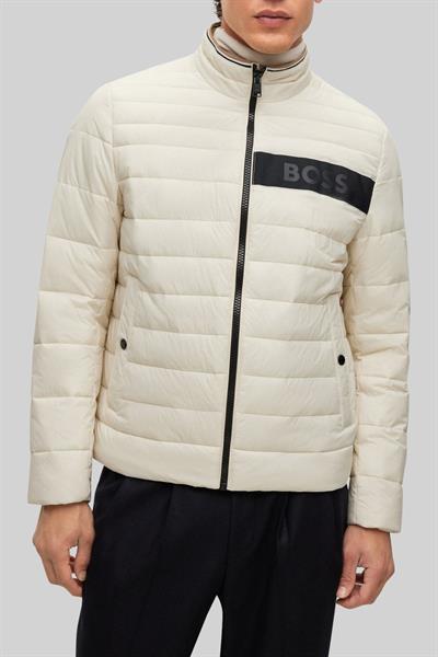 Boss Su İtici Regular Fit Şişme Erkek Mont Krem 131