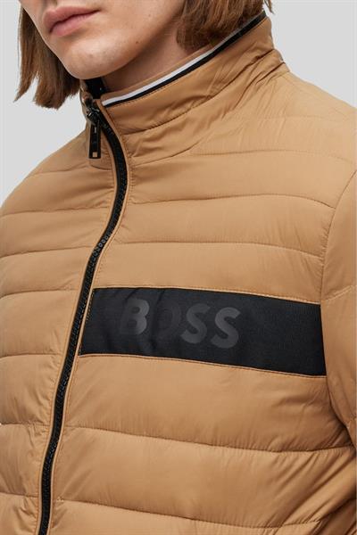 Boss Su İtici Regular Fit Şişme Erkek Mont Bej 260