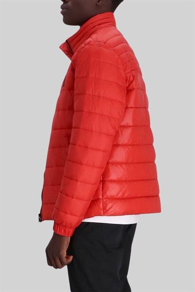 Boss Su Tutmaz Regular Fit Dik Yaka Erkek Hafif Şişme Mont Kırmızı 624