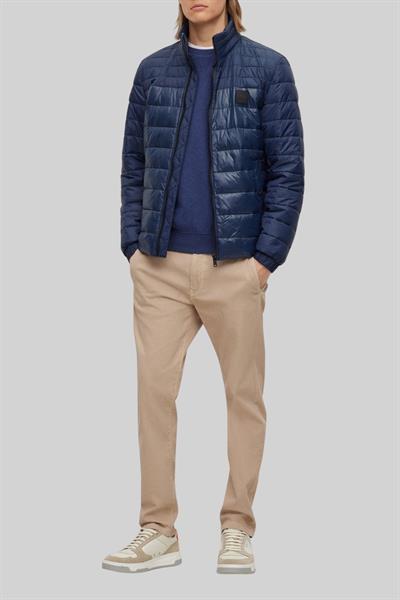Boss Su Tutmaz Regular Fit Dik Yaka Erkek Hafif Şişme Mont Lacivert 404
