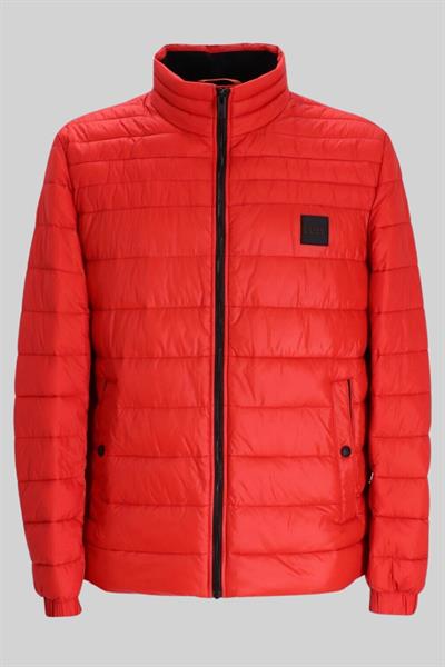 Boss Su Tutmaz Regular Fit Dik Yaka Erkek Hafif Şişme Mont Kırmızı 624