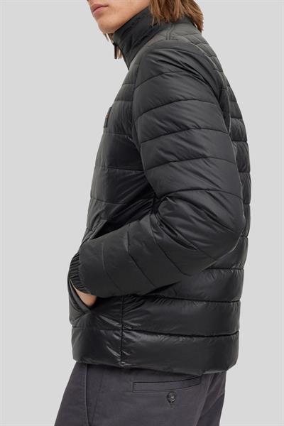 Boss Su Tutmaz Regular Fit Dik Yaka Erkek Hafif Şişme Mont Siyah