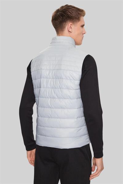 Boss Su Tutmaz Regular Fit Dik Yaka Şişme Erkek Yelek Gri 050