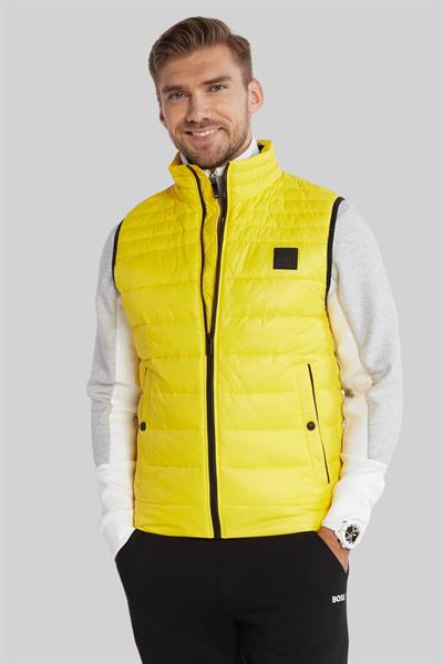 Boss Su Tutmaz Regular Fit Dik Yaka Şişme Erkek Yelek Sarı 740