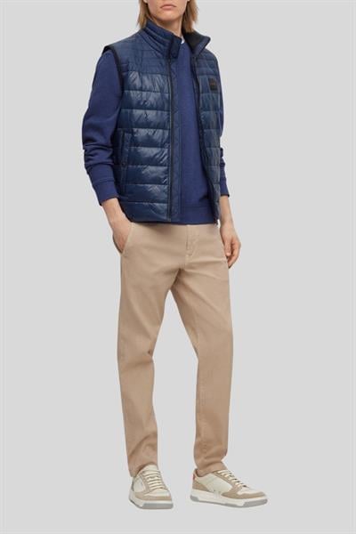 Boss Su Tutmaz Regular Fit Dik Yaka Şişme Erkek Yelek Lacivert 404