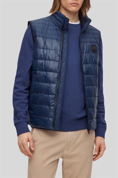 Boss Su Tutmaz Regular Fit Dik Yaka Şişme Erkek Yelek Lacivert 404