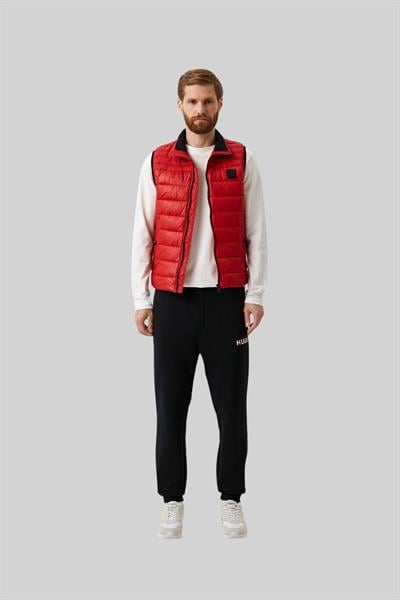 Boss Su Tutmaz Regular Fit Dik Yaka Şişme Erkek Yelek Kırmızı 624