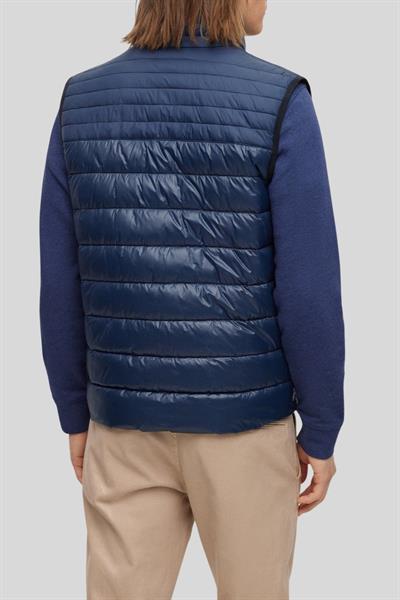 Boss Su Tutmaz Regular Fit Dik Yaka Şişme Erkek Yelek Lacivert 404