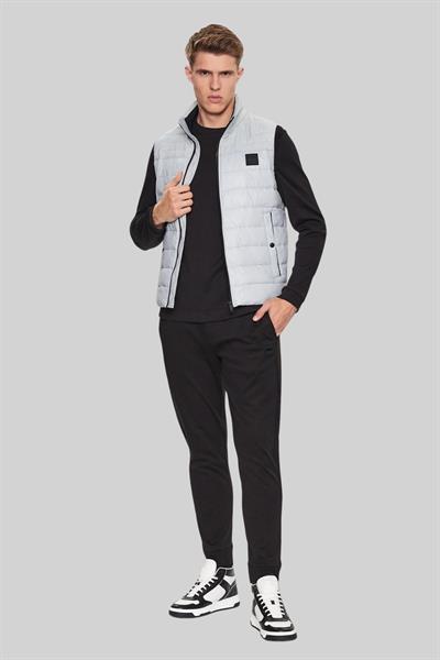 Boss Su Tutmaz Regular Fit Dik Yaka Şişme Erkek Yelek Gri 050
