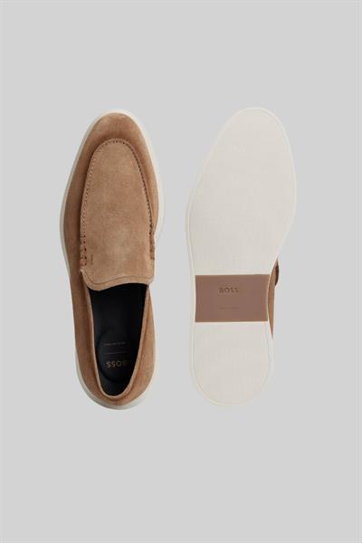 Boss Süet Erkek Loafer Bej