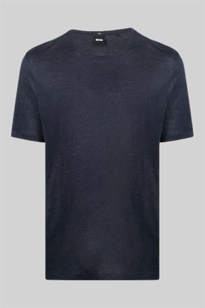 Boss Tiburt Bisiklet Yaka Erkek T-Shirt Lacivert 405