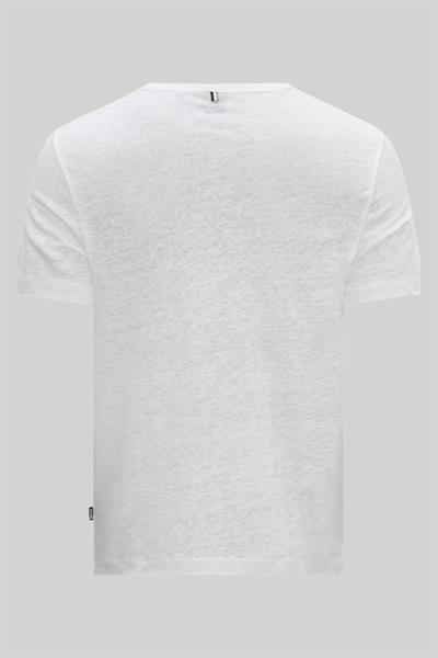 Boss Tiburt Bisiklet Yaka Erkek T-Shirt Beyaz 100