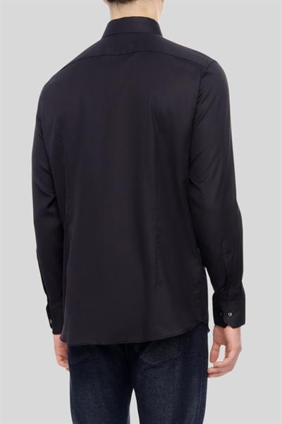 Boss Uzun Kollu Slim Fit Erkek Gömlek Siyah