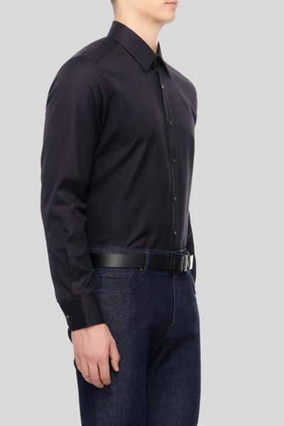 Boss Uzun Kollu Slim Fit Erkek Gömlek Siyah