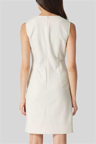 Boss V Yakalı Kadın Mini Elbise Beyaz 118