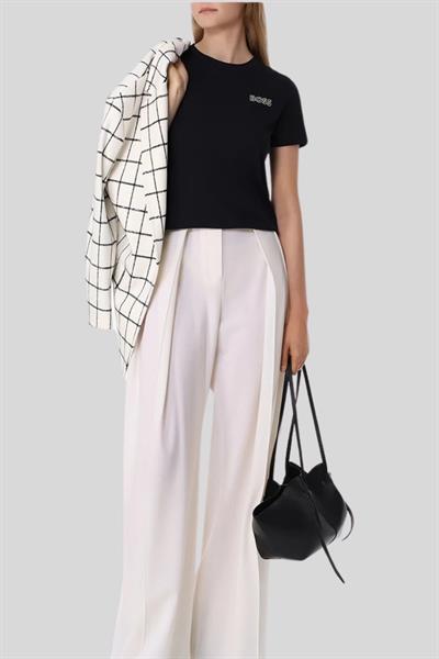 Boss X Alica Schmidt Pamuklu Kadın T-Shirt Siyah